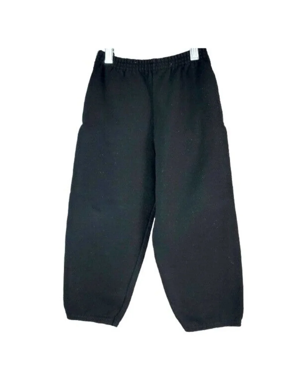 Hanes Boys Sweatpants Joggers Lot of 2 Black Gray XS Elastic Waist Cuff Pockets